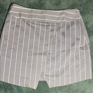Evident Los Angeles Gray/Blue with White Stripe Split Skirt